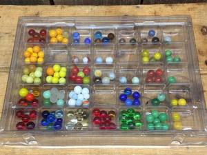 lot 92 image: Vintage Marbles in Organizer
