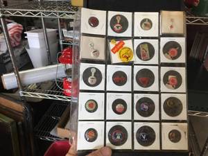 lot 148 image: 100 Yr Old Pin-Back Buttons
