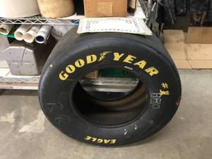 lot 185 image: NASCAR Darlington Raceway - Earnhardt JR Race Tire
