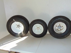 Mixed Lot of Trailer Spare Tires