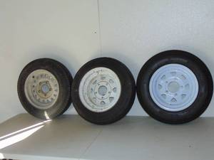 Mixed Lot of Trailer Spare Tires