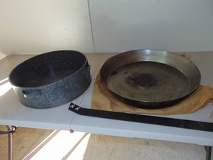 Campfire Skillet with Handle and Large Pan