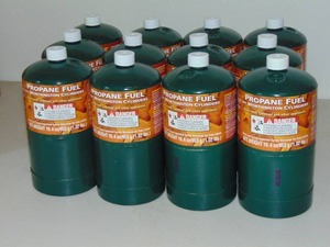 Lot of 12 Propane Fuel Cylinders