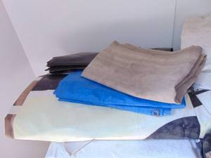 Mixed Lot of Tarps and Rolled Plastic
