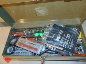 Tool Box with Assorted Tools