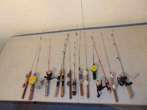 Mixed Lot if Ice fishing Rods