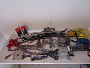 Mixed Lot of Chains and Bungee Straps