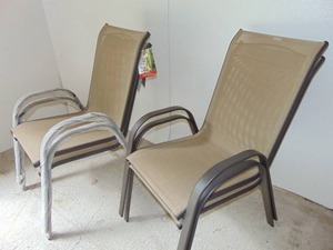 Set of 4 Backyard Creations Solano Collections Patio Chairs
