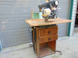 10 Craftsman Radial Arm Saw with Cabinet