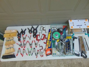 Mixed Lot of Clamps and Assorted Hand Tools