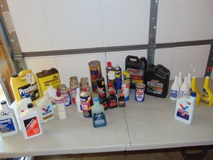 Mixed Lot of Auto and Garage FluidsSprays