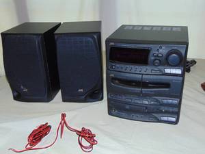 JVC Sound System with Speakers
