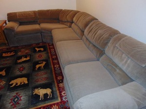 Large Sectional Couch with Recliners