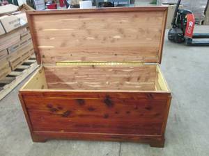 lot 8 image: Solid cedar chest 42x17x21...