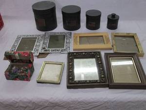 lot 44 image: Nesting boxes, picture frames and a...