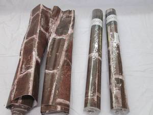 lot 46 image: Peel and stick wallpaper. 2 unopene...