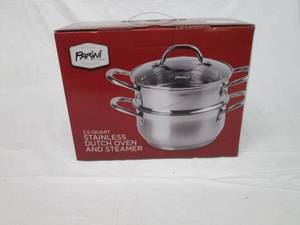 lot 120 image: Parini 3.5 quart stainless dutch ov...