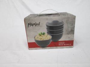 lot 123 image: Parini 4 piece rice bowls...