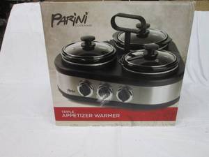 lot 125 image: Parini triple appetizer warmer...