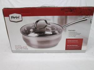 lot 131 image: Parini 9.5 inch stainless sautee pa...
