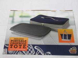 lot 144 image: Insulated portable casserole tote...