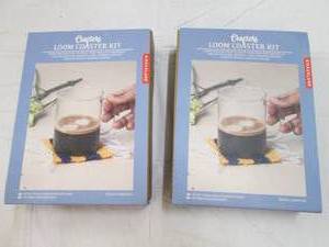 lot 225 image: 2 crafters loom coaster sets...