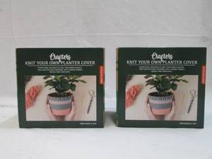 lot 254 image: Crafters knit your own planter cove...