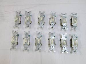 lot 283 image: 12 electrical switches...