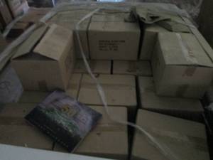 lot 301 image: Pallete of Super Bowl books celebra...