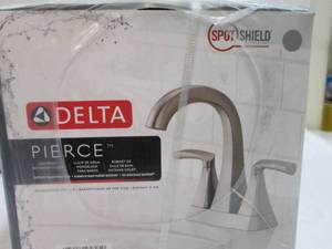 lot 338 image: Delta Pierce bathroom faucet...