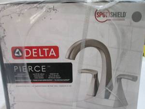 lot 340 image: Delta Pierce bathroom faucet...
