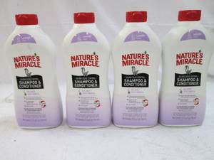 lot 345 image: 4 bottles of Natures Miracle pet o...