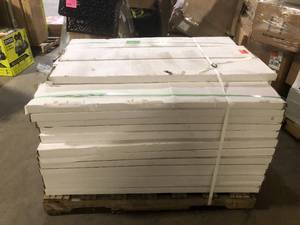 Pallet with 54 boxes Charcoal Oak 20 MIL x 9 in. W x 48 in. L Loose Lay Waterproof Luxury Vinyl Plank Flooring (24 sq. ft.case) customer returns review pictures