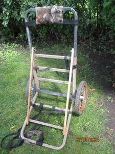 lot 68 image: Metal framed portable deer carrier...