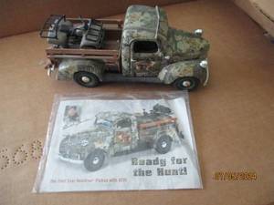 lot 99 image: Ertl Die cast replica of 1947 Dodge the first ever Realtree pick-up with removable ATV