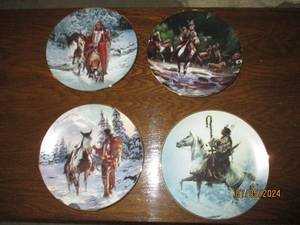 lot 116 image: 4pc Porcelain display plates from The Last Warriors Collection