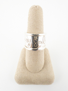 MILOR Shawn Killinger Hear My Soul Speak Wide Band sterling Silver Ring. Size 8 - 8.25.
