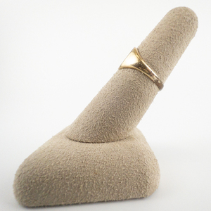 Cute C Signet 10K Gf Ring. Size 5.75 - 6.
