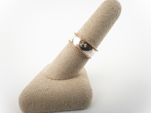 Unitron Milgrain Sterling Silver Ring. Size 6.75 - 7.