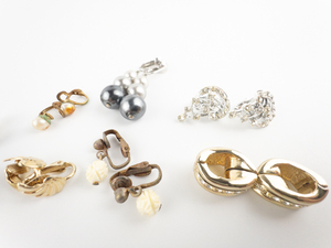 Set Of 12 Various Base Metal Clip-On Earrings.