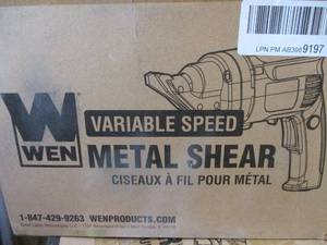 Variable Speed Metal Shear, Tested ...