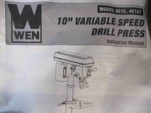 Wen 10 Drill Press...