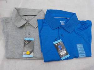 2 Size Mens Large Polo Tops- vario...