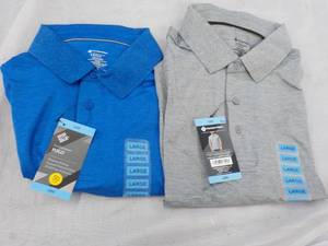 2 Size Mens Large Polo Tops- vario...