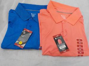 2 Size Mens X-Large Polo Tops- var...