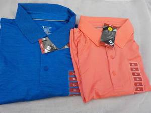 2 Size Mens X-Large Polo Tops- var...