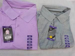 2 Size Mens XX-Large Polo Tops- va...
