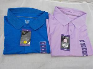 2 Size Mens XX-Large Polo Tops- va...