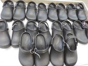 10 pair size 355 Black New Clogs...