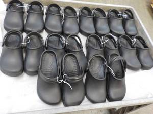 10 pair size 355 Black New Clogs...